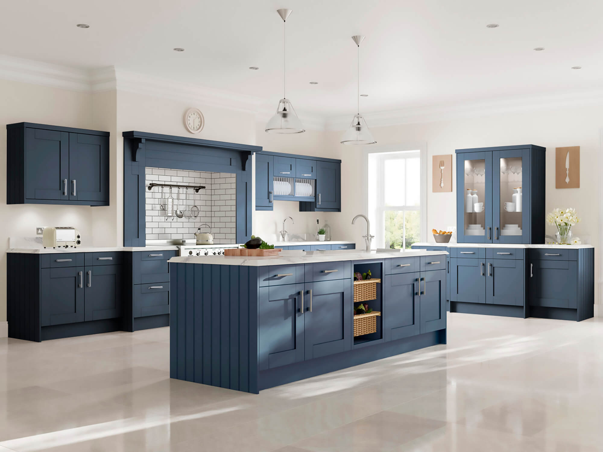 Midnight Blue Kitchen Cabinets